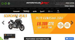 Desktop Screenshot of motorcyclesdirect.co.uk
