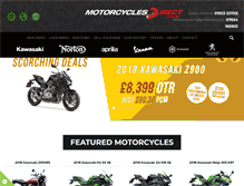 Tablet Screenshot of motorcyclesdirect.co.uk